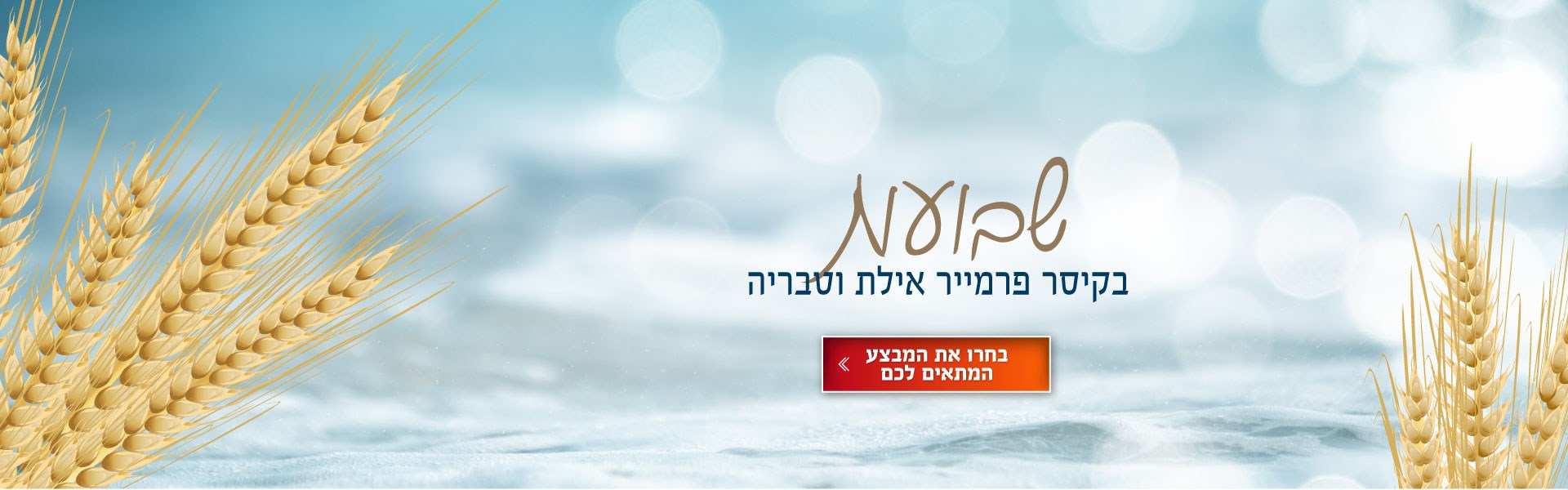 מבצעי שבועות בקיסר פרמייר באילת וטבריה. לחצו על התמונה ותעברו לדף מבצעי שבועות
