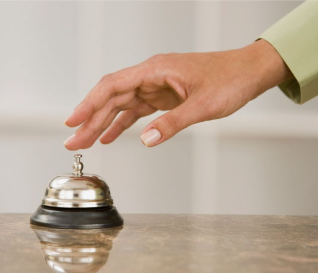 קבלת/עזיבת חדרים